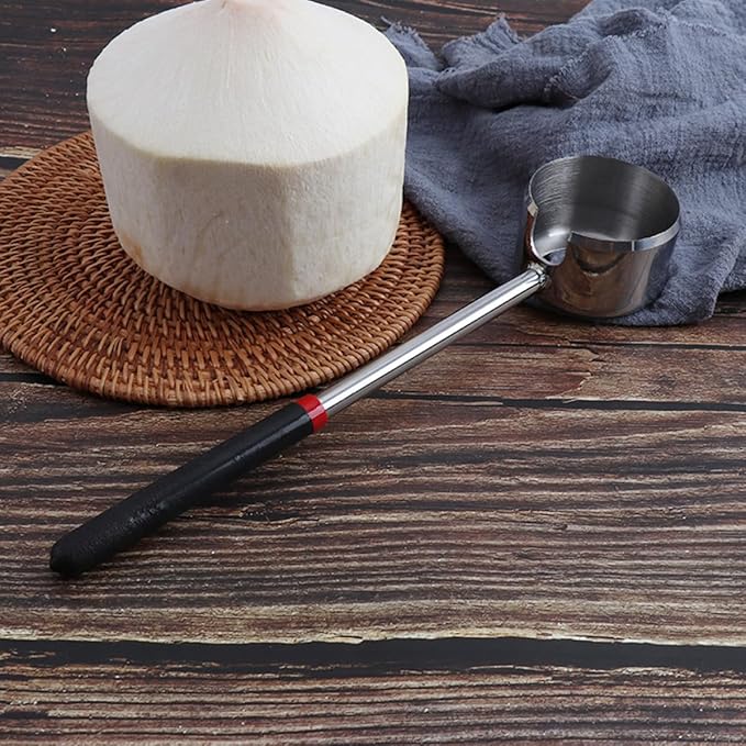 Stainless Steel Coconut Opener Tool Set, 2pcs Kitchen Gadget with Hammer and Extractor, Manual Coconut Shell Cracking Accessory for Household and Outdoor Use