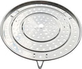 Steamer Rack, 11.81" / 30cm 304 Stainless Steel Removable Legs Multifunction Steaming Stand Holder Rack for Steamer Pot Pans