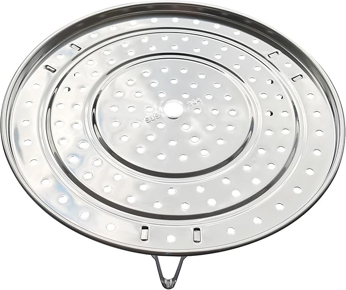 Steamer Rack, 11.81" / 30cm 304 Stainless Steel Removable Legs Multifunction Steaming Stand Holder Rack for Steamer Pot Pans
