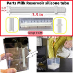 (2 pack) 162416-000-000 silicone tube Milk Frothing silicone Pipe Tube Compatible with Mr Coffee BVMC-ECMP1000 BVMC-ECMP1000RB BVMC-ECMP1102 Coffee Maker Milk foam straw