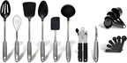 Gibson Home Eclectic 18 Piece Kitchen Tool/Gadget Combo Set, Silver