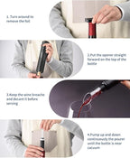 CIRCLE JOY Electric Wine Bottle Opener Set Rechargeable Wine Corkscrew Cordless Wine Opener Gift Set with Charging Base, Foil Cutter, Wine Aerator Pourer and Vacuum Wine Stopper