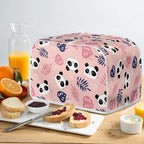 JEOCODY Pink Panda Print Toaster Cover - 2 Slice, Dust and Fingerprint Free, Machine Washable