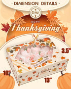 qiqee Thanksgiving 12 Cupcake Boxes with Window 16-Packs Cupcake Box 13"x10"x3.5" Cupcakes Carrier, 12 Cupcake Containers For Thanksgiving Day