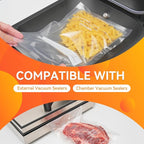 Wevac 8” x 150’ Food Vacuum Seal Roll Keeper with Cutter, Ideal Vacuum Sealer Bags for Food Saver, BPA Free, Commercial Grade, Great for Storage, Meal prep and Sous Vide (8" x 150')