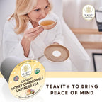 Organic Chamomile and Lavender Tea Pods for Keurig - Decaf Herbal Tea for Keurig K Cups - Honey Chamomile Lavender by Teavity (36 Tea Pods)