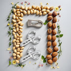 2Pcs Nut Crackers Nuts Pistachio Sheller Opener Kitchen Tools Stainless Steel Nutcracker Multi-Function Walnut Pine Sheller Opener Specialty Gadgets