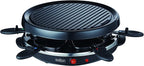 Party Grill & Raclette by Salton | 6-Person Smokeless Indoor Grill | Non-Stick Grill Plate