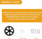 Coffee Machine Brew Basket Bottom Spring Loaded Stopper Kit - Compatible with Mr. Coffee, Black & Decker & Hamilton Beach Models 990117900, 990237500,Coffee Maker Replacement Parts & Accessory