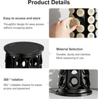 CEHNCEH K Cup Holder, Coffee Pods Holder Storage Organizer Stand Carousel Compatible with 40 Keurig K-Cup Pods, Home or Office Kitchen Counter (Black)