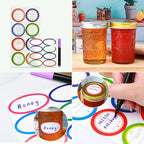 8oz Mason Jars,Canning Jars,Jam Jars for Jelly,Honey,Wedding Favors, Food Storage for Kitchen & DIY Gifts,with Lables,Pen and Sponge Brush,Set of 8