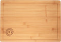 MasterChef Bamboo Cutting Board for Kitchen, Butcher Block Countertop, Large Chopping Board Wood 18" x 12", Natural, Organic & Food Safe Surface, Reversible Wooden Cutting Board with Juice Groove
