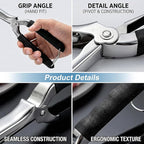 Stainless Steel Rib Membrane Removal Tool, Glue-Free Full-Wrap Anti-Slip Grip, Dishwasher Safe Rib Prep Tool For Barbecue Grilling Accessories