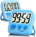 Antonki 2 Pack Digital Timer for Kids, Magnetic Countdown Kitchen Timers for Cooking, Egg, Classroom, Teacher, Exercise, Study, Oven - Battery Included