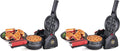 Presto 03512 Stuffler Stuffed Waffle Maker,Belgian,Large,Black,(Pack of 2)