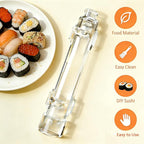 Clear Sushi Bazooka – Easy Sushi Making Kit for Beginners & Professionals | DIY Sushi Maker mold for Perfect Rolls at Home | Fun Japanese Cooking Gadget for Family, Parties & Gift