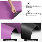 Ecotrim - Dish Drying Mat for Kitchen Counter | Coffee Bar Mat for Countertops | Heat Resistant Drainer Mat with Non-slip Rubber Backed | Hide Stain Kitchen Absorbent Draining Mat | Purple 18"x32"
