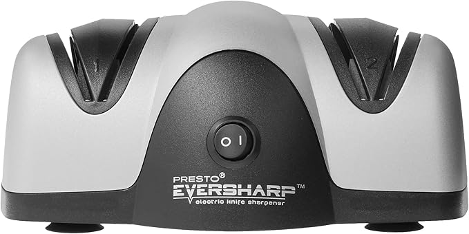 Presto 08800 EverSharp Electric Knife Sharpener,2-Stage System,Silver/Black,(Pack of 4)