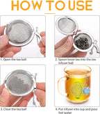 NSTaygate 2pcs Tea Infuser Tea Strainers for Loose Tea Luminous Heart Pendant Loose Leaf Tea Steeper Tea Ball Handmade Fluorescent Stone Tea Diffusers for Loose Tea Tea Sets for Women