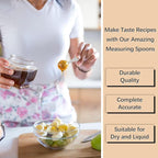 2PCS 1tsp(1/3tbsp, 5 ml) Single Measuring Spoon, Stainless Steel Individual Teaspoon, Metal Measure Scoop with Gift Box