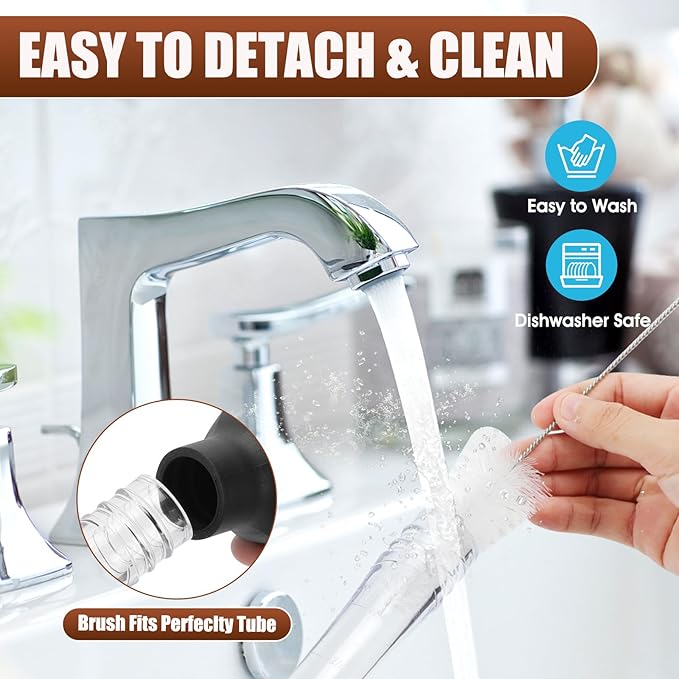 SCHVUBENR Large Turkey Baster with Cleaning Brush - Premium Baster Tool for Cooking - Easy to Use & Clean - Powerful Bulb Baster Syringe - Dishwasher Safe - Thanksgiving, Christmas Essentials - Black