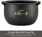 Tiger Corporation JKT-D18U 10-Cup Capacity Induction Heating Electric Rice Cooker with 12 Menu Setting, 24-Hour Keep Warm Setting, Spatula and Measuring Cup (Black and Stainless Steel)