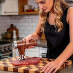 Electric Meat Tenderizer Tool,Cordless Meat Tenderizer Machine with 2 Stainless Steel Meat Mallet,Kitchen Essentials For Tenderizing Steak/Beef/Chicken Chops (brown) (N-09)