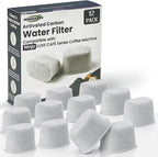 Water Filter Replacement for Keurig 2.0 & 1.0 Classic Coffee Makers, Breville Filters for Espresso Machine Use, Compatible with Ninja Luxe Cafe Accessories, 12 Pack Premium Charcoal Water Filters