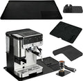 4-in-1 Coffee Maker Mat for Ninja Luxe Cafe Machine ES601 & ES701, Silicone Top Mat + Coffee Bar Mat + Espresso Tamping Mat + Tamping Base -Waterproof Bar Accessories