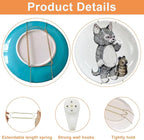 Plate Hangers for The Wall - Stainless Steel Invisible Heavy Duty Wire Plate Holder for 15-16 Inch Decorative Plates, Art Plates & Ceramic Plates with Wall Hooks
