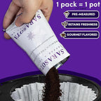 Coffee Packets – Dark French Roast Ground, 2.5oz Extra-Strong Pre-Measured Packs for 12-Cup Drip Brewers, Bulk Single-Pot Fractional Bags, 36 Count | Sarasota Coffee