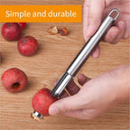 6 Pieces Corer and Pitter Fruit & Vegetable Multi-Function Stainless Corer and Pitter Remover Set for Apple, Pear, Cherry, Jujube, Red Dates, Berry, Chili