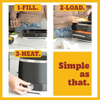 Kusini Hot Dog Steamer Machine With Bun Warmer, 24 Hot Dog & 12 Buns - Electric Food Steamer for Cooking Vegetables, Fish, & More - Unique Housewarming Gift Idea - Movie & Date Night Hosting Essential