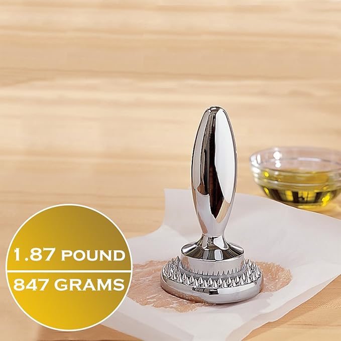Reversible Meat Tenderizer and Pounder Dual Sided Meat Tenderizer Mallet Marinating Prep Tool