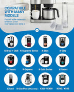 Water Filter Holder and 2 Water Filter Replacement for Keurig K-Brew+Chill, K-Supreme Plus, K-Elite, K-Duo Plus, K-Select, K-Slim, K-Express, K-Classic, K-Cafe, K-Iced, Keurig 2.0 Brewers Starter Kit