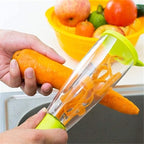 Multifunctional 3-in-1 Vegetable Peeler with Storage Box – Stainless Steel Vegitable & Fruit Peeler – Kitchen Tool for Easy Peeling & Slicing – Peeling Knife for Home & Professional Use.