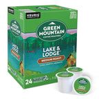 Green Mountain Coffee Roasters Lake & Lodge Keurig Single-Serve K-Cup pods, Medium Roast Coffee, 24 Count