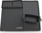 KITCHEN PERFECTION Ultimate Kit for Blackstone Griddle 36 Inch - Silicone Griddle Cover Mat + Griddle Accessories Mat + 2 PCS Silicone Grease Cup Liners Hermetic Protection from Rust & Debris All Year