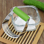 Dough Blender Heavy Duty Pastry Cutter Stainless Steel Butter Cutter Professional Baking Tool For Mixing Flour Butter (1 Pcs Green)