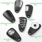 Kitchen Gadgets Set 6 Pieces, Space Saving Cooking Tools Kitchen Accessories-Garlic/Ginger Grinder, Cheese Grater, Vegetable/Fruit Peeler, Pizza Cutter, Herb Stripper, Bottle Opener, Gadgets Gift Set
