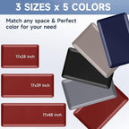 StepRite 4/5 Inch Thick Kitchen Mat Anti Fatigue Mat Kitchen Rugs Kitchen Decor Non-Slip, Stain & Water Resistant, Kitchen Mats Desk Mat for Kitchen, Office, Workshop, Red, 17'' x 39''