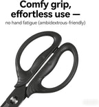 Heavy Duty Kitchen Scissors, Titanium Coated All Purpose Shears - Extra Sharp Detachable Blades for Poultry, Chicken Bones, Meat, Vegetables, Herbs | Micro Serrated & Ergonomic Handle