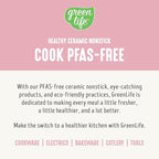 GreenLife Rice Cooker with Removable PFAS-Free Ceramic Nonstick Pot, 3-Cups Uncooked/6-Cups Cooked, Grains & Oatmeal Multicooker, Compact One-Switch Design, Auto Keep Warm, Easy Clean, Pink