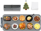 Warming Mat for Food, Extra Large XXL 36"x16" Food Warmer Chafing Dishes for Buffet, Food Warming Mat, Electric Warming Trays for Parties,Portable Heating Pad 6 Level Temp 6 Hour Timer