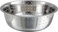 Winco Stainless Steel Chinese Colander with 5mm Holes, 15-Inch Diameter, Medium, Stainless Steel