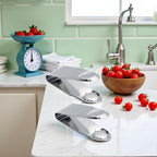 2 Pcs Stainless Steel Strawberry Huller Fruit Stem Remover Home Kitchen Tools for Cherry Tomato, Fruit Vegetable Tools, Silver, 2.8 * 1