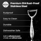 Vegetable Peeler, Premium Stainless Steel Potato Peeler, High Tensile Ultra Sharp Blade Fruit and Food Slicer, Y Shaped with Ergonomic Non-Slip Handle, Dishwasher Safe with 5 Years Warranty