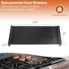 Stove Top Griddle for GE Gas Stove Replacement WB31X24738 Grill Stovetop Cast Iron Pan Flat Plate General Electric Rang Parts Burner Center Griddles Cooktop WB31X24998