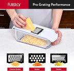 Fullstar Mandoline Slicer for Kitchen - Vegetable Chopper, Onion Potato Food Veggie Fruit Slicer and Cutter with Container, Kitchen Gadgets & Gifts, Home Essentials (All-in-1, White/Black)