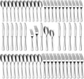 Hunnycook 60-Piece Silverware Set - Silverware Set for 12, Stainless Steel Flatware Set with Forks, Knives & Spoons, Mirror Polished Cutlery Set, Dishwasher Safe